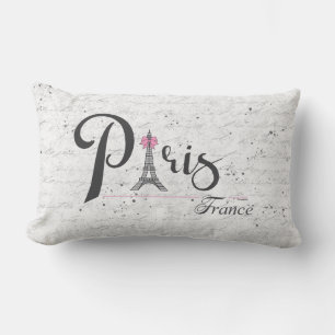 Paris Eiffel Torn Fransk Snyggt Chic Lumbar Pill Lumbarkudde