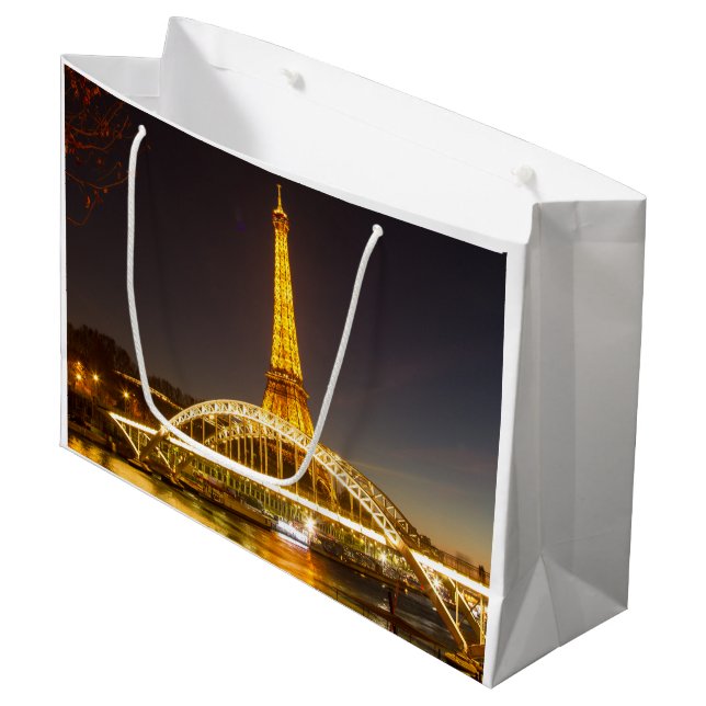 Paris Eiffel Torn Gift Bag (Framsidan Vinklad)