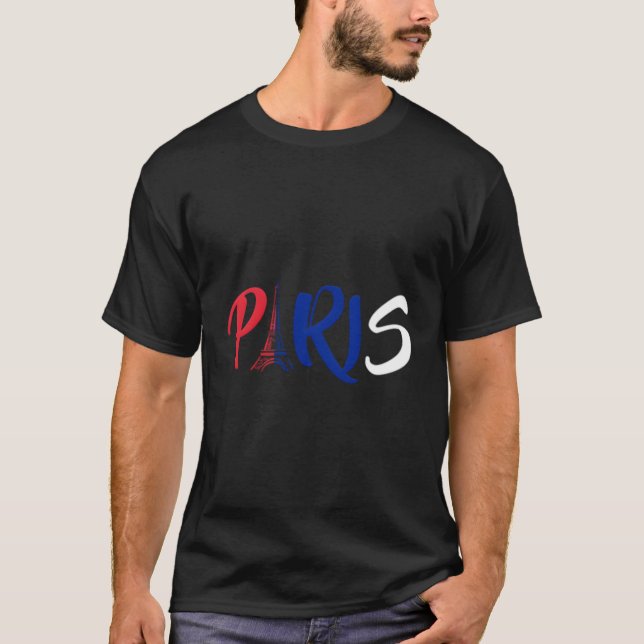 Paris Eiffel Torn I Kärlek Paris Cute Frankrike G T Shirt (Framsida)