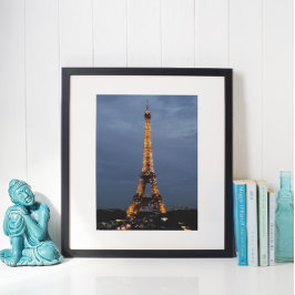 Paris Eiffel Torn i natt Poster