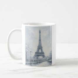 Paris Eiffel Torn i Winter Kaffemugg