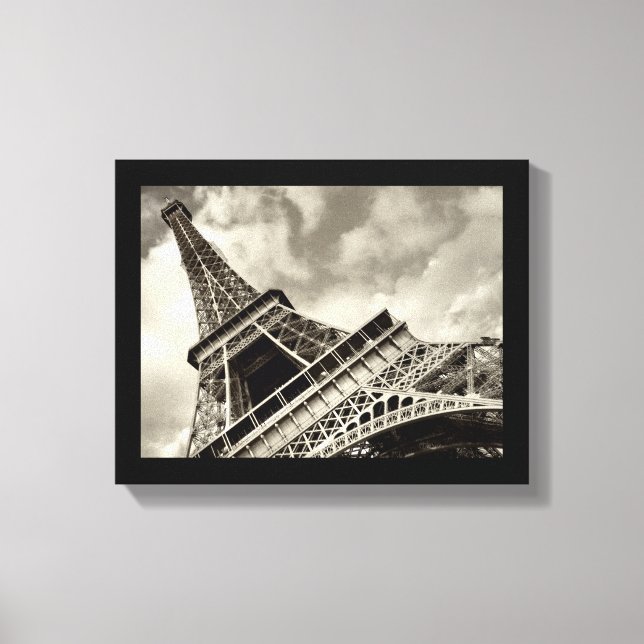 Paris, Eiffel Torn - inslagen canvas (Framsida)