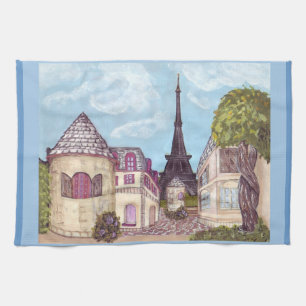 Paris Eiffel Torn inspirerade Kitchen Towel Kökshandduk