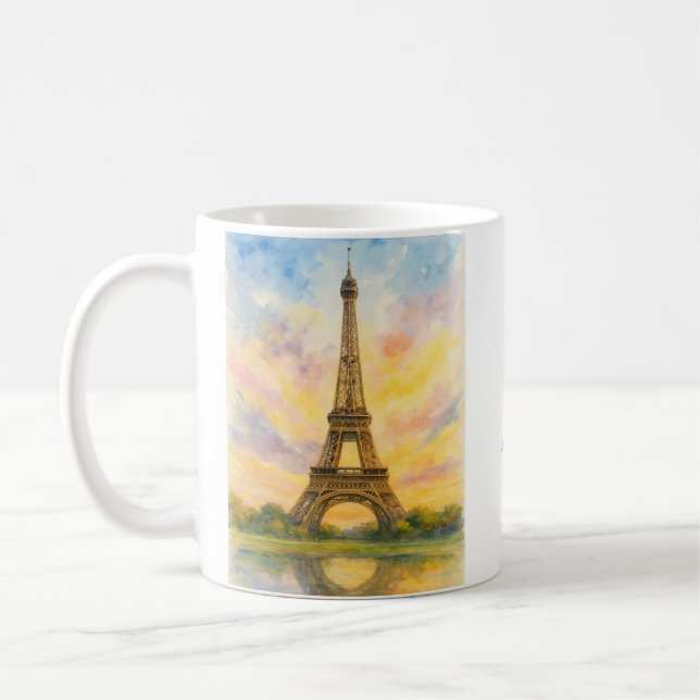 Paris Eiffel Torn Kaffemugg (Vänster)