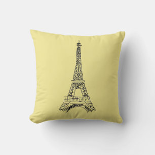 Paris Eiffel Torn Kärlek Dekorativ kudde