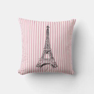 Paris Eiffel Torn Kärlek Dekorativ kudde