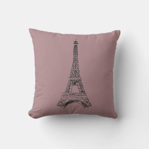 Paris Eiffel Torn Kärlek Dekorativ kudde