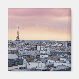 Paris Eiffel Torn La Vie en Ro Magnet