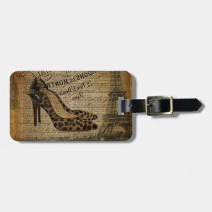paris eiffel torn leopard high heght hesta mode on bagagebricka