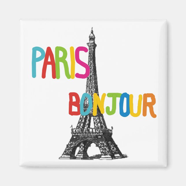 Paris Eiffel Torn Magnet (Framsidan)