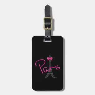 Paris Eiffel Torn med Bow Bagagebricka