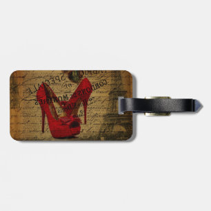 Paris eiffel torn mode onista red stilettos bagagebricka