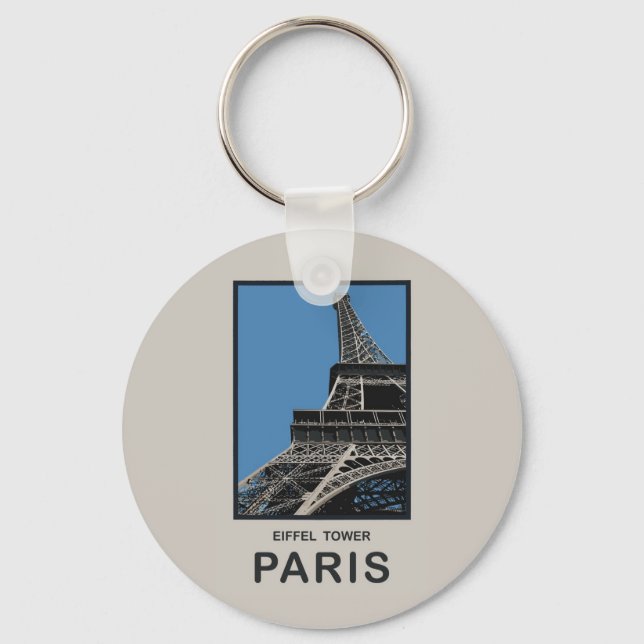 Paris Eiffel Torn Nyckelring (Framsida)