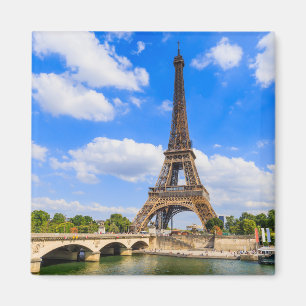 Paris, Eiffel Torn och River Seine, Frankrike. Magnet