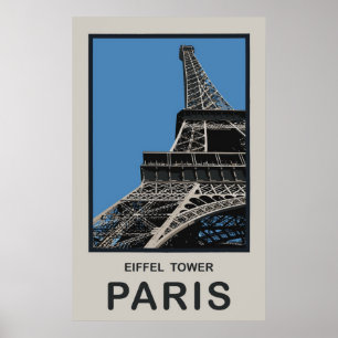 Paris Eiffel Torn Poster