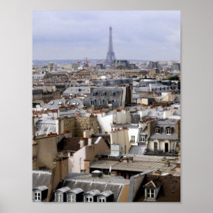 Paris Eiffel Torn Poster