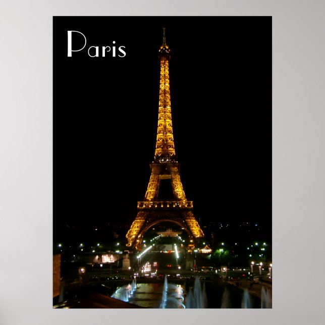 Paris Eiffel Torn poster FRÅN 8,99 (Framsidan)