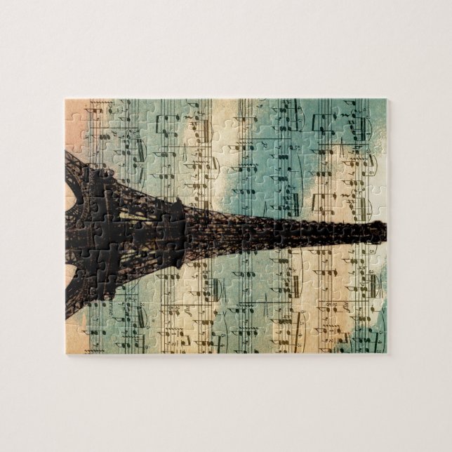 Paris Eiffel torn Pussel (Horisontell)