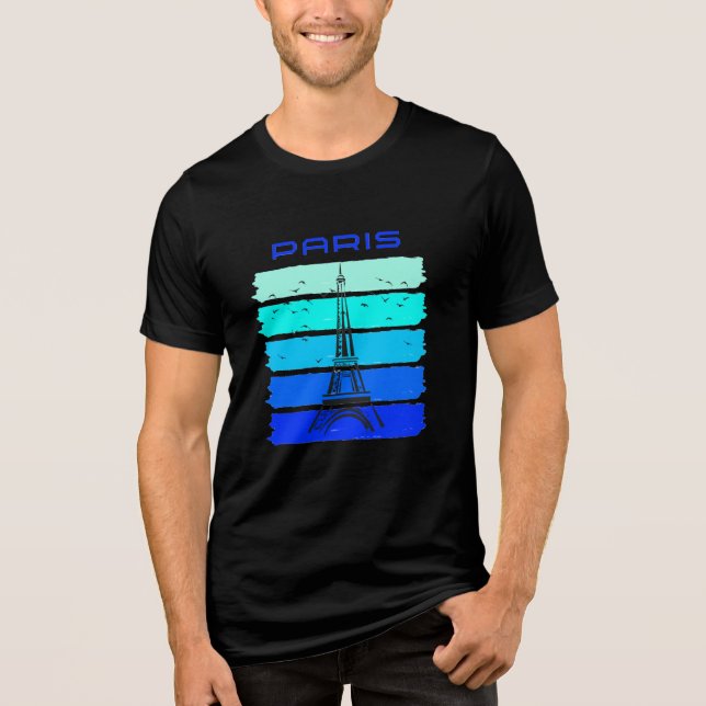 Paris Eiffel Torn T Shirt (Framsida)