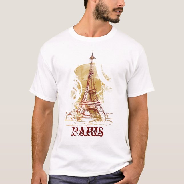 paris Eiffel Torn T Shirt (Framsida)
