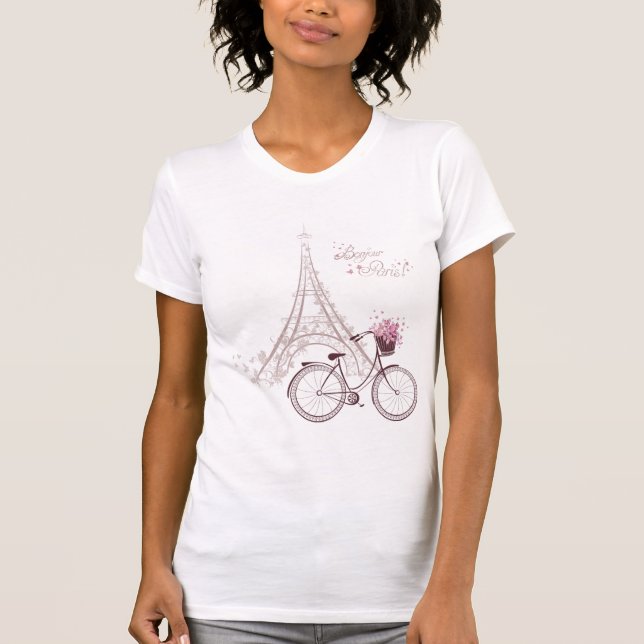 Paris eiffel torn t shirt (Framsida)