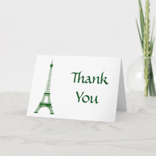 Paris Eiffel Torn Tack Kort