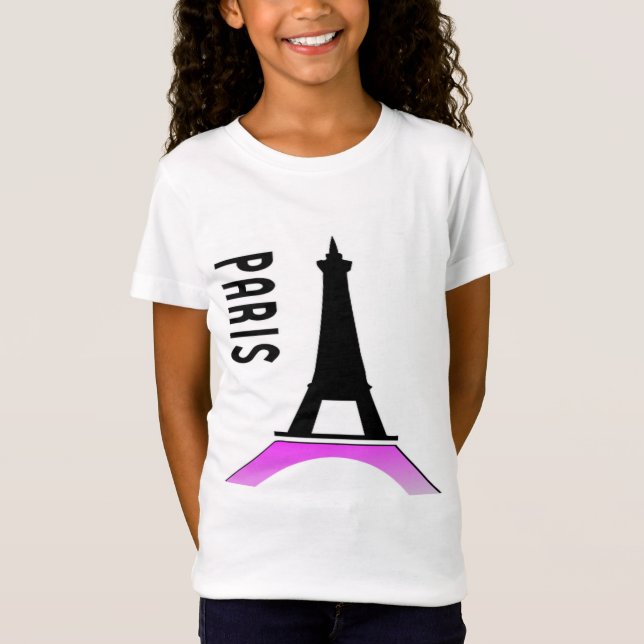 Paris Eiffel Torn Tee Shirt (Framsida)