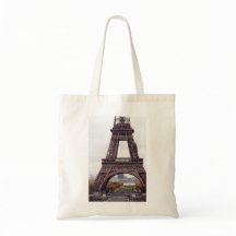 Paris Eiffel Torn Tote Bag