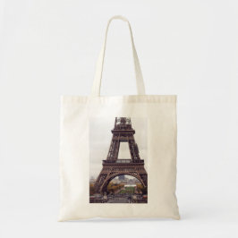 Paris Eiffel Torn Tote Bag Tygkasse