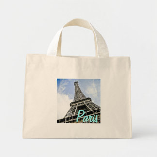 Paris Eiffel Torn Tote Mini Tygkasse