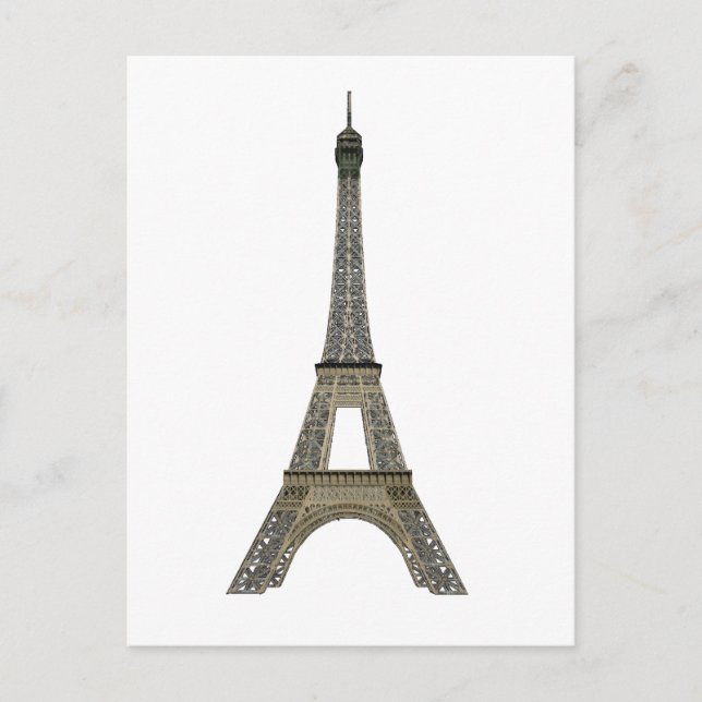 Paris: Eiffel Torn: Vector Teckning: Vykort (Framsida)
