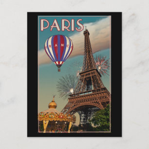 Paris - Eiffel Torn Vykort