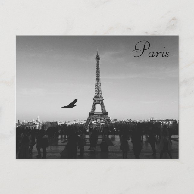 Paris, Eiffel Torn, vykort (Framsida)
