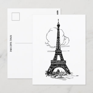 Paris Eiffel Torn Vykort