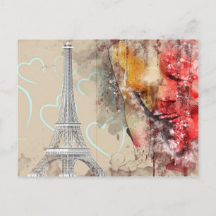 Paris Eiffel Torn Vykort