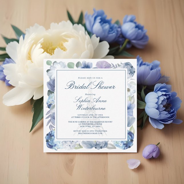 Paris Eiffel Torn Watercolor Blommigt White Bröllo (Paris Eiffel Tower Watercolor Floral White Wedding)