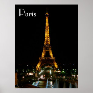 Paris Eiffel tornaffisch FRÅN 8,99 Poster