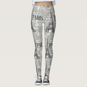 Paris Eiffel torndamasker Leggings