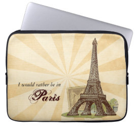 Paris Eiffel tornlaptop sleeve
