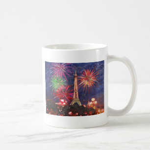 Paris Eiffel tornstad av kärlek med nya Silvester Kaffemugg