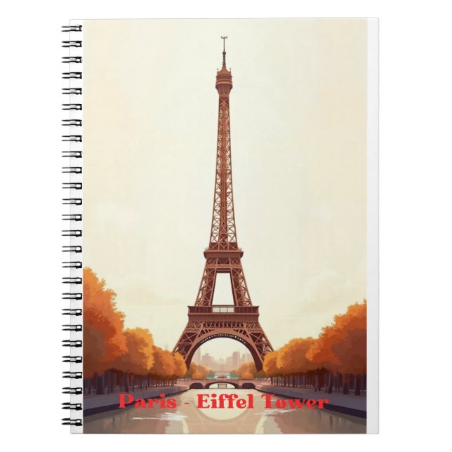 Paris Eiffel Tower Cornhole– Frankrike Resedesign. Anteckningsbok (Framsidan)