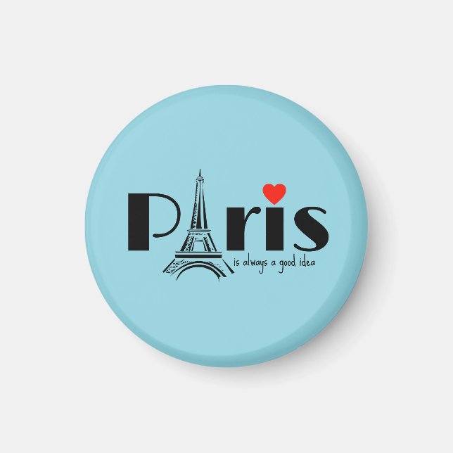 Paris Eiffel Tower Design  Magnet (Framsidan)