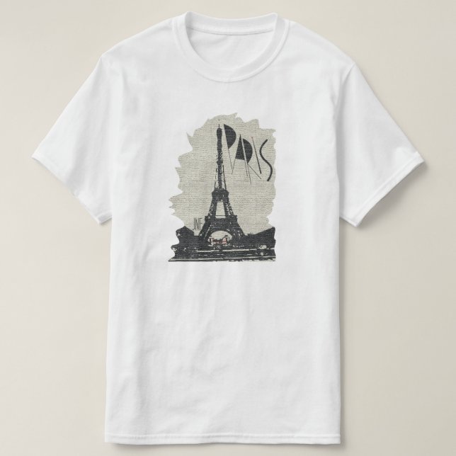 paris eiffel tower jnf tee shirt (Design framsida)