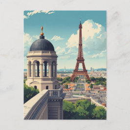 Paris Eiffel Tower Vykort