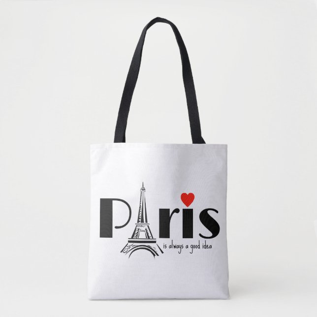 Paris Eiffeltorn Design  Tygkasse (Framsida)