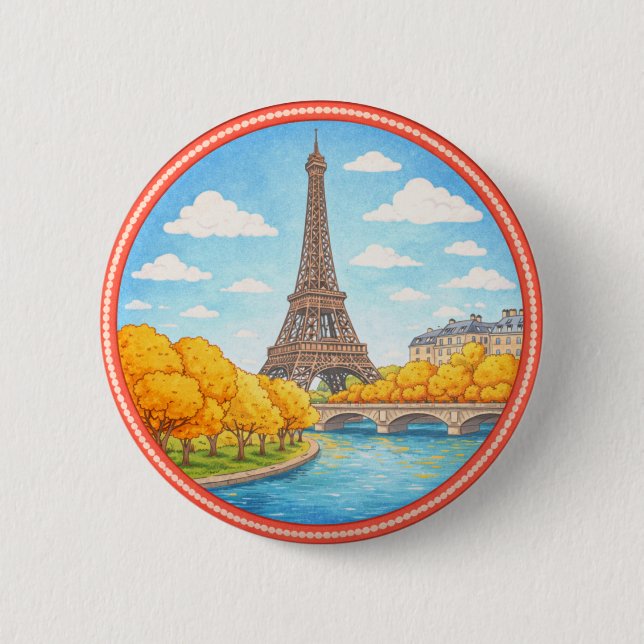 Paris Eiffeltorn Knapp (Framsida)
