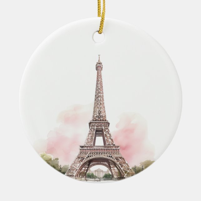 Paris Eiffeltorn Ornament  (Framsidan)
