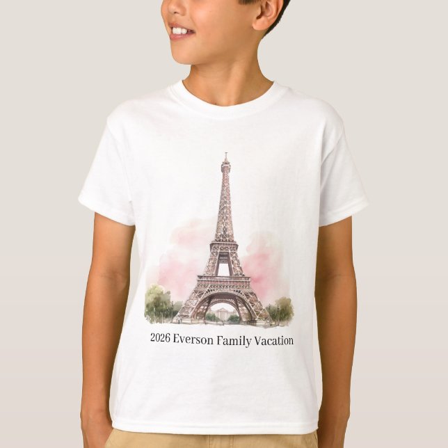 Paris Eiffeltorn T-shirt (Framsida)