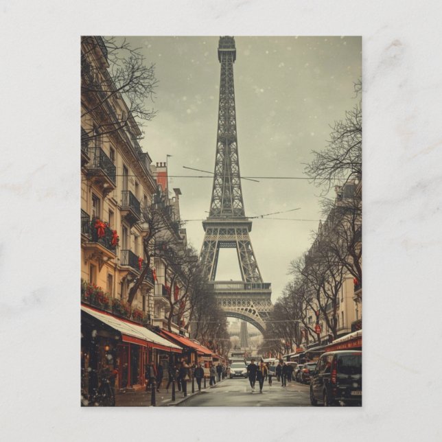 Paris Eiffeltorn Vykort (Framsida)