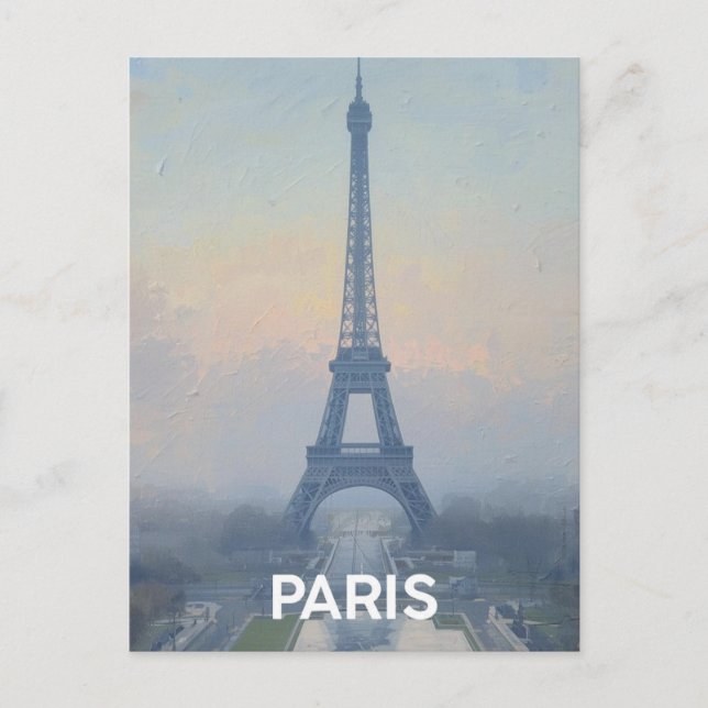 Paris Eiffeltorn Vykort (Framsida)
